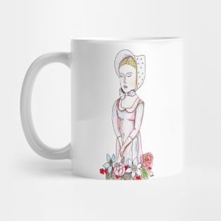 "girl in a hat" Mug